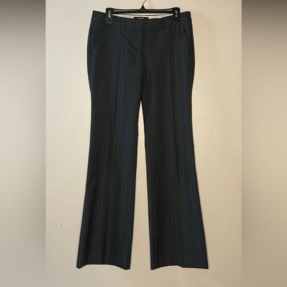 Body by Victoria- “The Kate Fit” Flare Leg Grey Pattern Trousers- Size 6 Tall - Picture 1 of 8